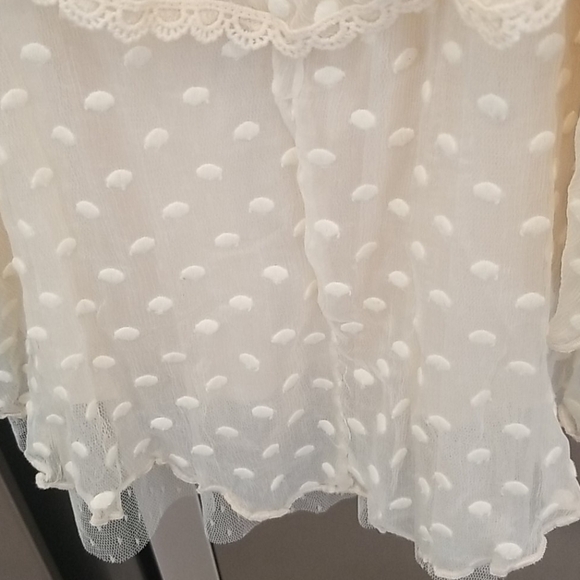 💕FREE PEOPLE X SPELL & THE GYPSY💕 Mira Bustier RaRa Dress Ivory Large NWT - Picture 13 of 14